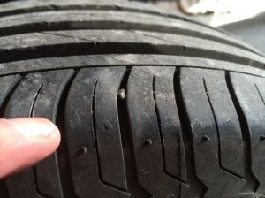 36 hours after an altercation with N&P and my wives car get two nails in a tyre